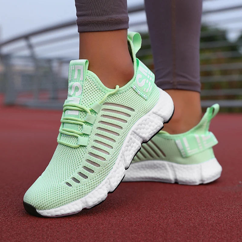 Tênis para mulheres sapatos de corrida respirável casual marca luxo sapatos esportivos moda luz basquete tenis plataforma sapatos