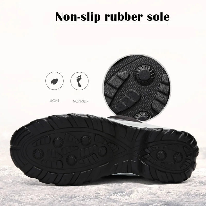 Ankel botas para mulheres inverno ao ar livre botas de neve quentes plataforma grossa impermeável antiderrapante sapatos quentes mulher botas plus size casual