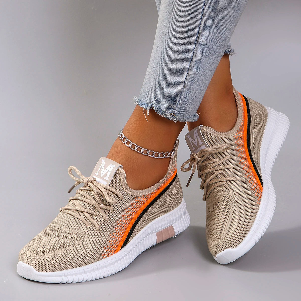 Sapatos baixos de malha respirável de verão feminino, sapatos femininos, tênis casuais, folga frete grátis
