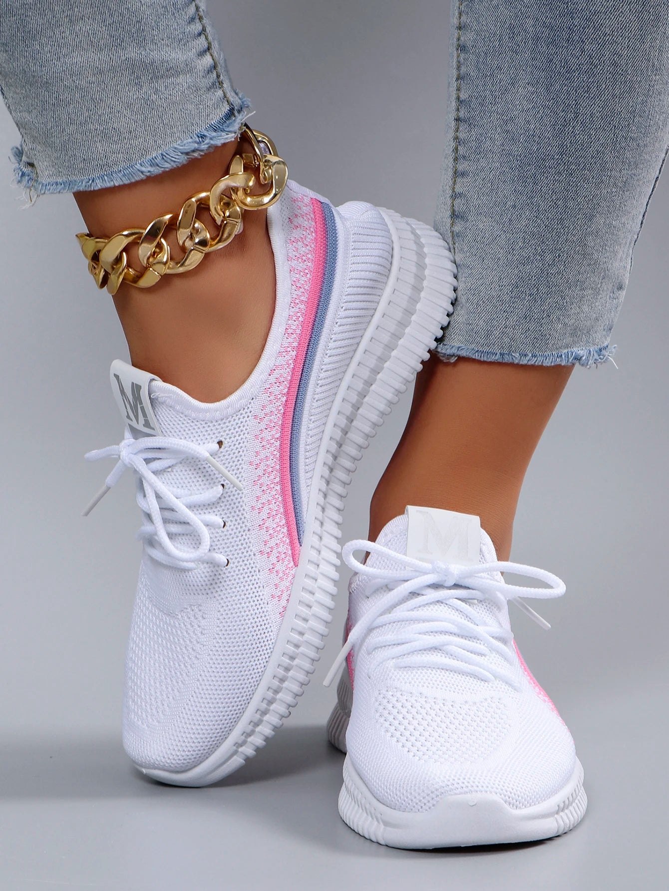Sapatos baixos de malha respirável de verão feminino, sapatos femininos, tênis casuais, folga frete grátis