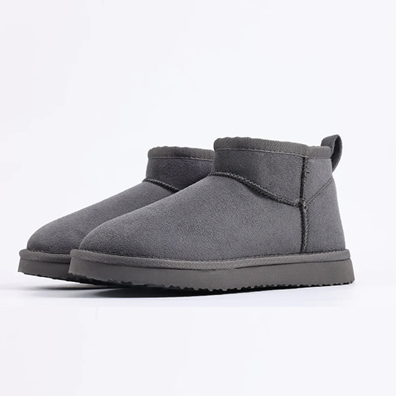 Evshine botas de neve clássicas femininas botas de tornozelo curto inverno super quente macio sapatos femininos moda aconchegante bota de neve ao ar livre para mulher