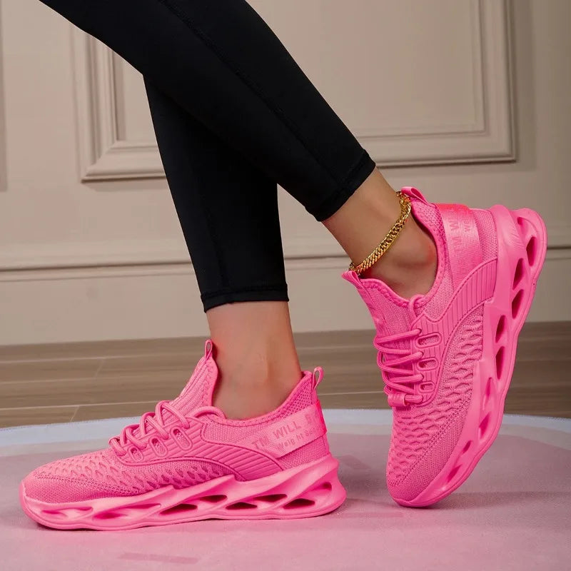 Yrzl mulheres sapatos esportivos tênis de corrida respirável confortável formadores sapatos de alta qualidade dos homens tênis leves para mulher